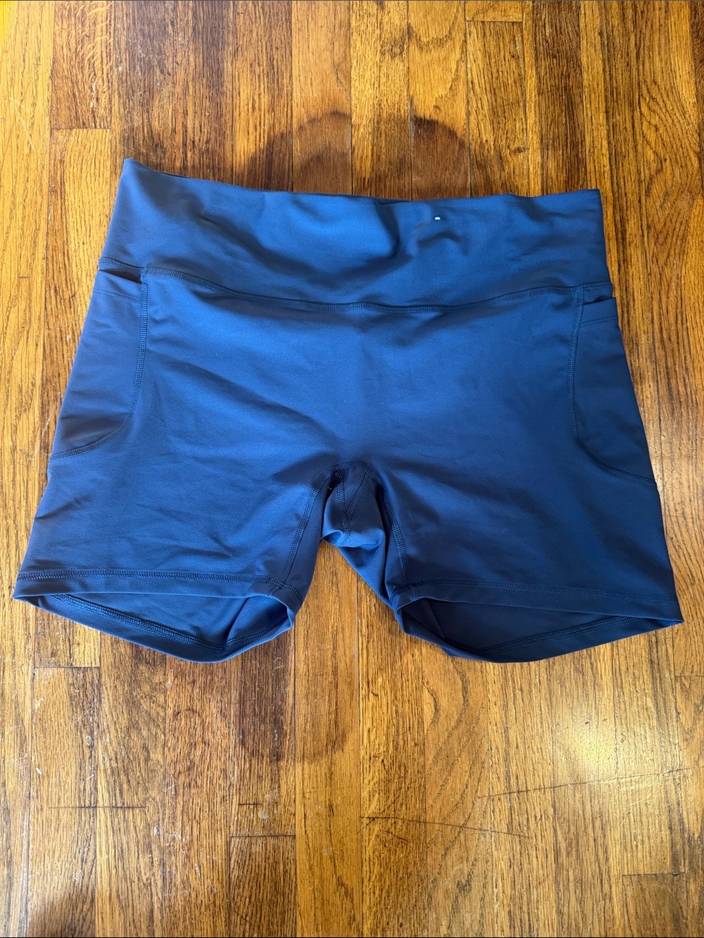 Old Navy Deep Blue Athletic Mid-Rise Shorts